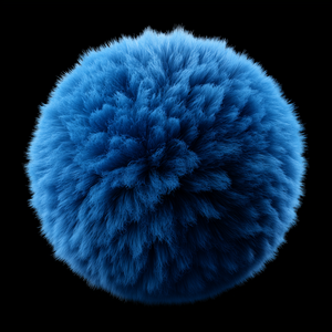 Blue Fluffy Sphere main preview