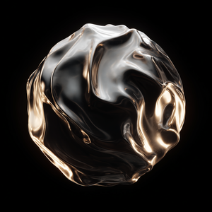Bronze Fluid Sphere thumbnail 2