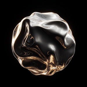 Bronze Fluid Sphere thumbnail 3