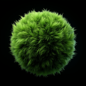 Green Fluffy Sphere main preview