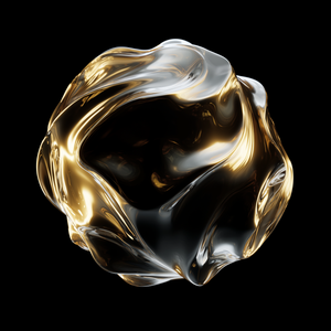 Golden Fluid Sphere main preview