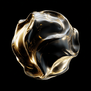 Golden Fluid Sphere thumbnail 2