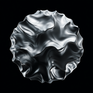 Silver Fluid Sphere main preview