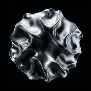 Silver Fluid Sphere thumbnail 2
