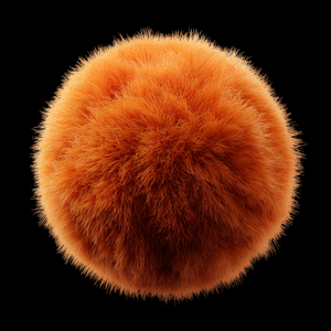 Orange Fluffy Sphere more variants