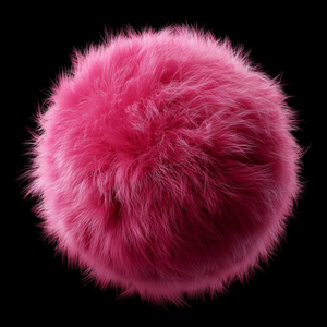 Pink Fluffy Sphere thumbnail 2