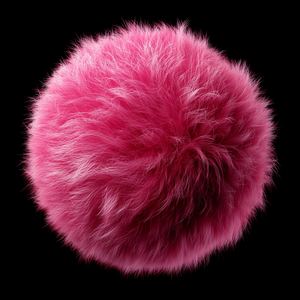 Pink Fluffy Sphere more variants
