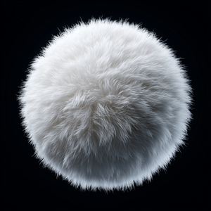White Fluffy Sphere main preview