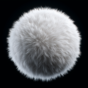 White Fluffy Sphere more variants