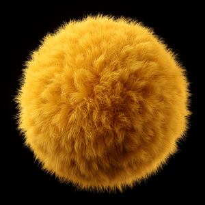 Yellow Fluffy Sphere main preview